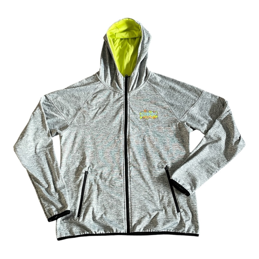 Scooby Doo‎ Running Man Gray Athletic Zip-Up Hoodie